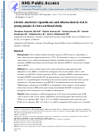 Cover page: Chronic Electronic Cigarette Use and Atherosclerosis Risk in Young People: A Cross-Sectional Study—Brief Report