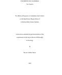 Cover page: The Effects of Exposure to Community Gun-Violence on the High School Dropout Rates of California Public School Students