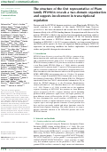 Cover page: The structure of the first representative of Pfam family PF09836 reveals a two‐domain organization and suggests involvement in transcriptional regulation