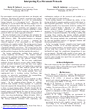 Cover page: Interpreting Eye-Movement Protocols