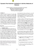 Cover page: Dynamic Fine-Grained Localization in Ad-Hoc Wireless Sensor Networks