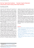 Cover page: Not Your Typical Steal Syndrome – Traumatic Superior Mesenteric Arteriovenous Fistula Causing Acute Bowel Ischaemia