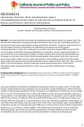 Cover page: Messaging Matters: How Information about Underrepresentation Affects the Political Participation of Racial and Ethnic Groups in California