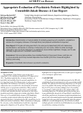 Cover page: Appropriate Evaluation of Psychiatric Patients Highlighted by Creutzfeldt-Jakob Disease: A Case Report