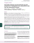 Cover page: Association between current medication use and progression of radiographic knee osteoarthritis: data from the Osteoarthritis Initiative