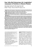 Cover page: Near Infra-Red Interactance for Longitudinal Assessment of Nutrition in Dialysis Patients