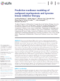 Cover page: Predictive nonlinear modeling of malignant myelopoiesis and tyrosine kinase inhibitor therapy