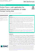 Cover page: Escher-Trace: a web application for pathway-based visualization of stable isotope tracing data