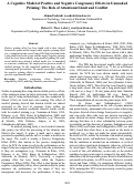 Cover page: A Cognitive Model of Positive and Negative Congruency Effects in Unmasked Priming: The Role of Attentional Limit and Conflict