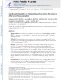 Cover page: Sex-based Disparities in Hepatocellular Carcinoma Recurrence After Liver Transplantation