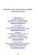 Cover page: New Simulation Techniques in Kinship Network Analysis