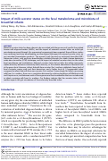 Cover page: Impact of milk secretor status on the fecal metabolome and microbiota of breastfed infants.