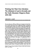 Cover page: Working Out Their Own Salvation: The Allotment of Land in Severalty and the Turtle Mountain Chippewa Band, 1870–1920