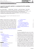 Cover page: A proof of concept for matchete: an automated tool for matching effective theories.