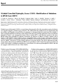 Cover page: X-linked cone-rod dystrophy (locus COD1): identification of mutations in RPGR exon ORF15.