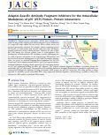 Cover page: Adaptor-Specific Antibody Fragment Inhibitors for the Intracellular Modulation of p97 (VCP) Protein–Protein Interactions