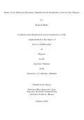 Cover page: Monte Carlo Radiation Transport Simulations of Asymmetric Neutron Star Mergers