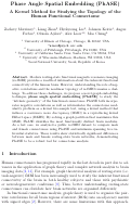 Cover page: Phase Angle Spatial Embedding (PhASE)