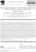 Cover page: Monoterpene emissions from a Pacific Northwest Old-Growth Forest and impact on regional biogenic VOC emission estimates