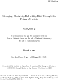 Cover page: Managing electricity reliability risk through the futures markets