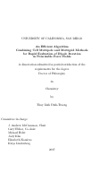 Cover page: An efficient algorithm combining cell multipole and multigrid methods for rapid evaluation of dipole iteration in polarizable force fields