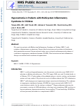 Cover page: Hyponatremia in Patients With Multisystem Inflammatory Syndrome in Children