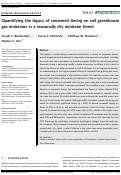 Cover page: Quantifying the legacy of snowmelt timing on soil greenhouse gas emissions in a seasonally dry montane forest