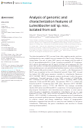 Cover page: Analysis of genomic and characterization features of Luteolibacter soli sp. nov., isolated from soil.