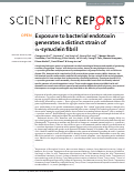 Cover page: Exposure to bacterial endotoxin generates a distinct strain of α-synuclein fibril