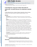 Cover page: A transdiagnostic sleep and circadian intervention for adolescents: six-month follow-up of a randomized controlled trial.