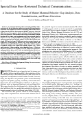 Cover page: A database for the study of marine mammal behavior: Gap analysis, data standardization, and future directions