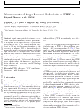 Cover page: Measurements of angle-resolved reflectivity of PTFE in liquid xenon with IBEX