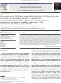 Cover page: Risk variants in the S100B gene, associated with elevated S100B levels, are also associated with visuospatial disability of schizophrenia