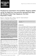 Cover page: Simultaneous quantitative susceptibility mapping (QSM) and for high iron concentration quantification with 3D ultrashort echo time sequences: An echo dependence study