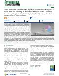 Cover page: Toxic Tides and Environmental Injustice: Social Vulnerability to Sea Level Rise and Flooding of Hazardous Sites in Coastal California