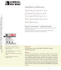 Cover page: Mechanosensitive Ion Channels: Structural Features Relevant to Mechanotransduction Mechanisms