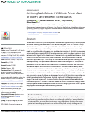 Cover page: Antineoplastic kinase inhibitors: A new class of potent anti-amoebic compounds