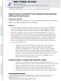 Cover page: Medical Trauma in LGBTQIA Youth: Adapting Trauma-Informed Affirming Clinical Practices.