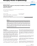 Cover page: Epidemiologic measures and policy formulation: lessons from potential outcomes