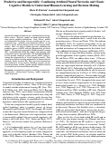 Cover page: Predictive and Interpretable: Combining Artificial Neural Networks and Classic Cognitive Models to Understand Human Learning and Decision Making