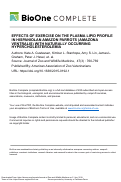 Cover page: EFFECTS OF EXERCISE ON THE PLASMA LIPID PROFILE IN HISPANIOLAN AMAZON PARROTS (AMAZONA VENTRALIS) WITH NATURALLY OCCURRING HYPERCHOLESTEROLEMIA