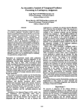 Cover page: An Associative Analysis of Compound Predictor Processing in Contingency Judgments