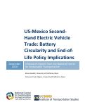 Cover page: US-Mexico Second-Hand Electric Vehicle Trade: Battery Circularity and End-of-Life Policy Implications