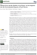 Cover page: Modern Diets and the Health of Our Planet: An Investigation into the Environmental Impacts of Food Choices.
