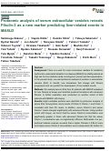 Cover page: Proteomic analysis of serum extracellular vesicles reveals Fibulin-3 as a new marker predicting liver-related events in MASLD.