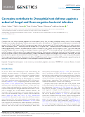 Cover page: Cecropins contribute to Drosophila host defense against a subset of fungal and Gram-negative bacterial infection.