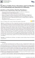 Cover page: The Rise of Valley Fever: Prevalence and Cost Burden of Coccidioidomycosis Infection in California