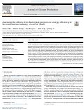 Cover page: Assessing the effects of technological progress on energy efficiency in the construction industry: A case of China