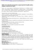 Cover page: SARS-CoV-2 detection and genomic sequencing from hospital surface samples collected at UC Davis