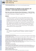 Cover page: Salivary Biomarkers for Detection of Oral Squamous Cell Carcinoma: Current State and Recent Advances